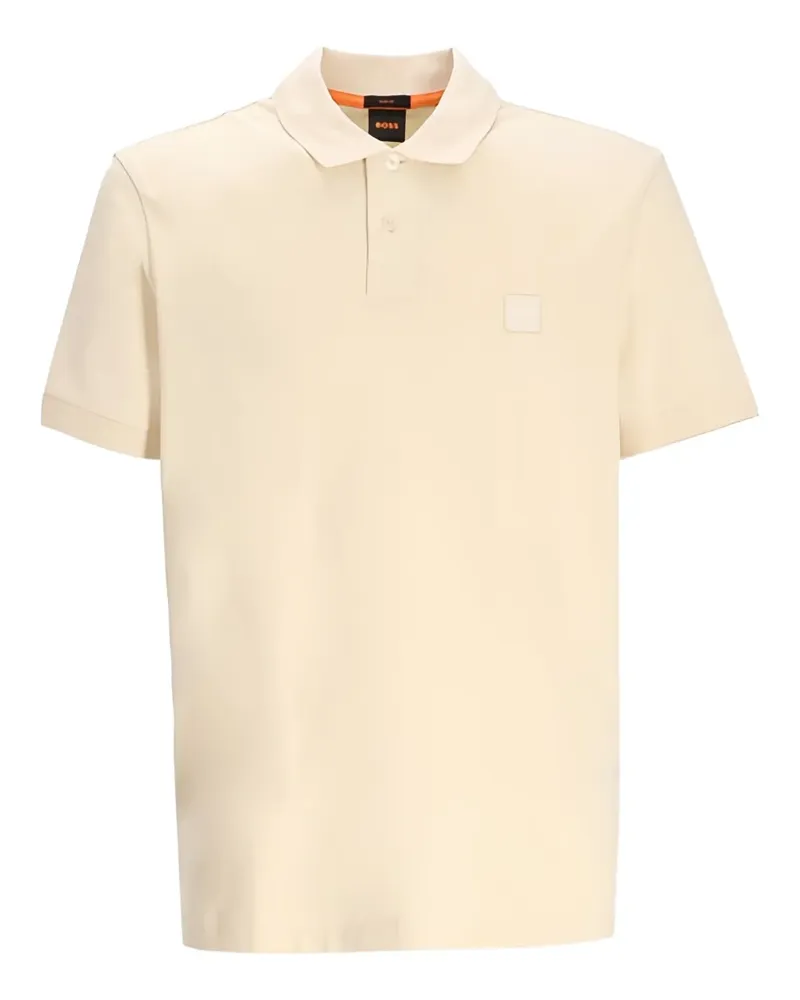 HUGO BOSS Passenger logo-patch polo shirt - Gelb Gelb