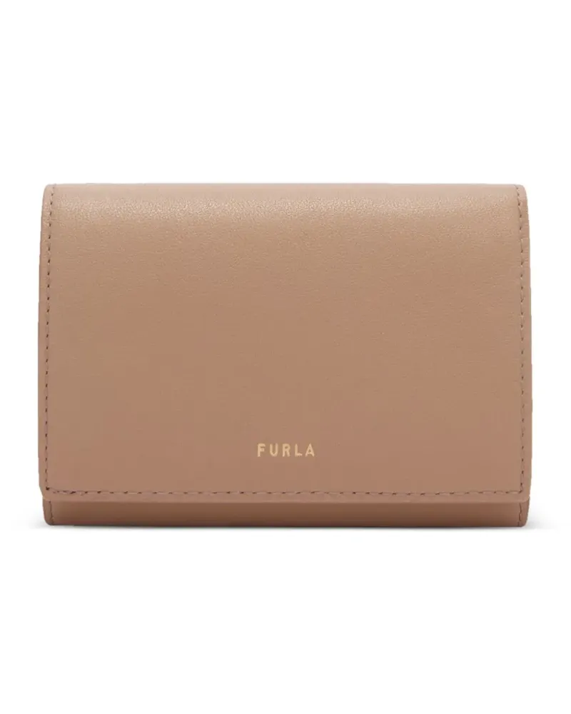 Furla Portemonnaie mit Logo-Stempel - Nude Nude