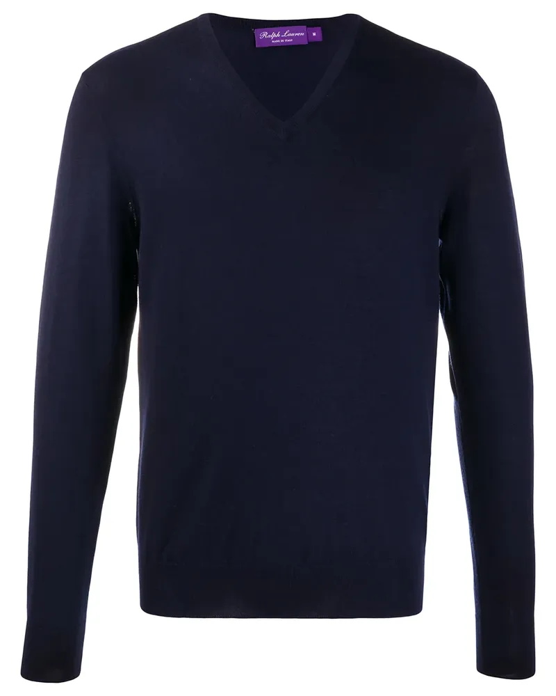 Ralph Lauren Pullover mit V-Ausschnitt - Blau Blau