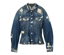 Jeansjacke im Distressed-Look - Blau