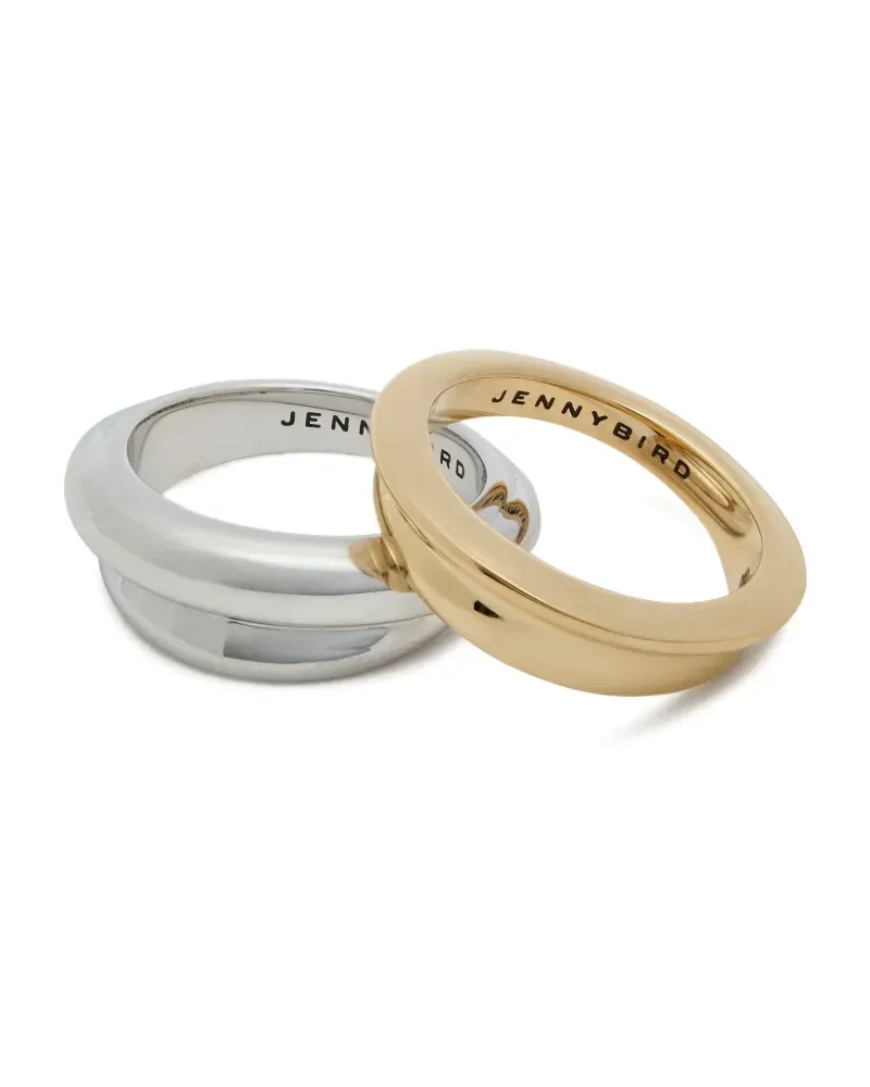 Jenny Bird Lennon two tone ring (set of two) - Silber Silber
