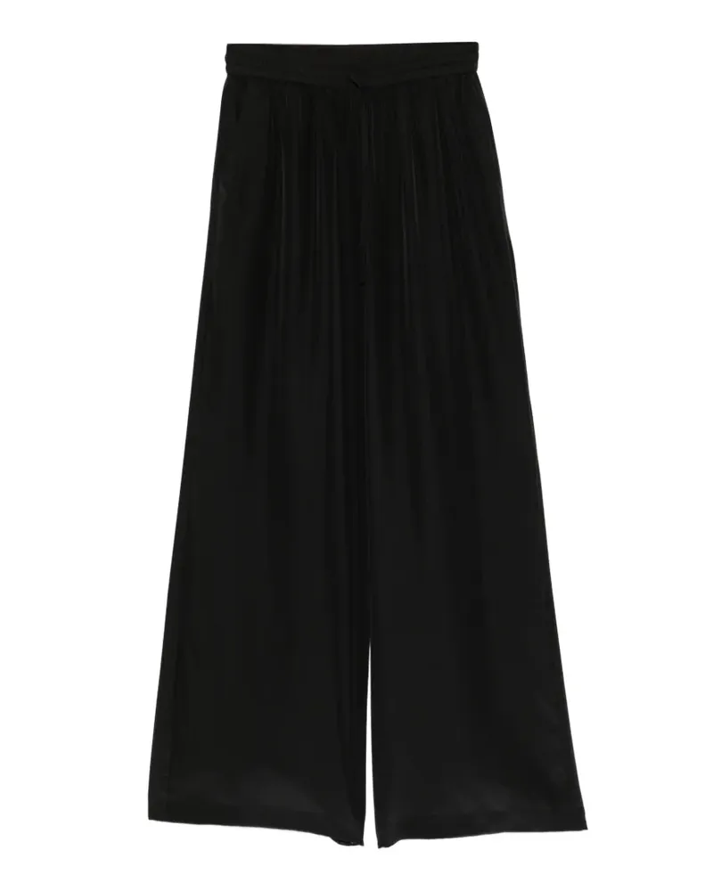 P.A.R.O.S.H. P.A.R.O H. Saxon Palazzohose mit Kordelzug - Schwarz Schwarz