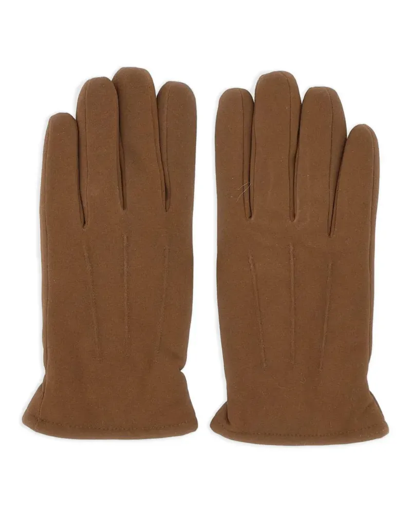 Gianni Chiarini shearling-lined suede gloves - Braun Braun