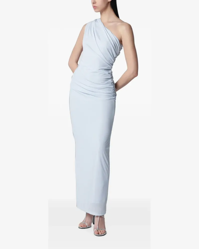 ROTATE Birger Christensen one shoulder dress light blue - Blau Blau