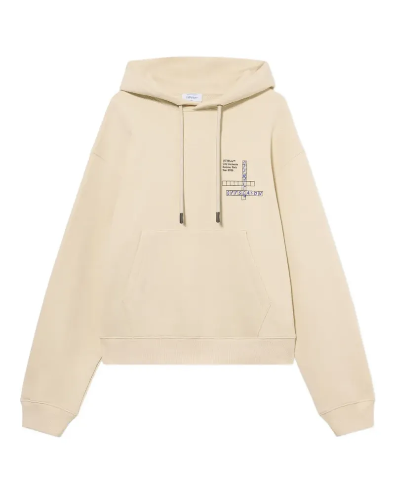 OFF-WHITE Connect Dots Hoodie - Nude Nude
