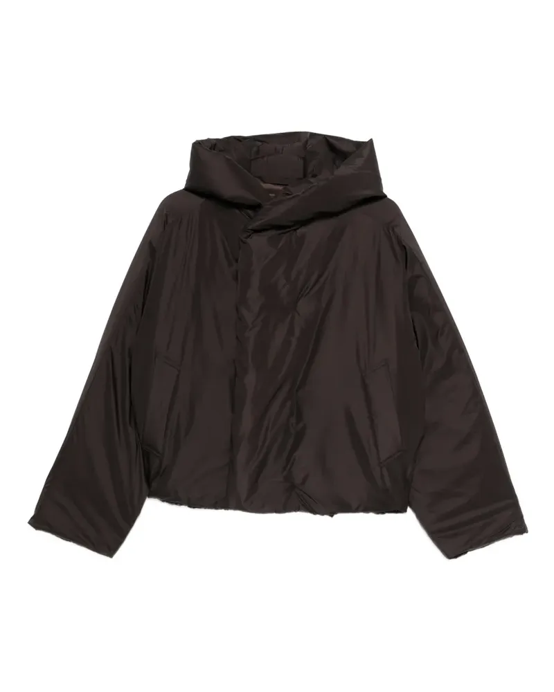 Issey Miyake Duvet Kapuzenmantel - Braun Braun