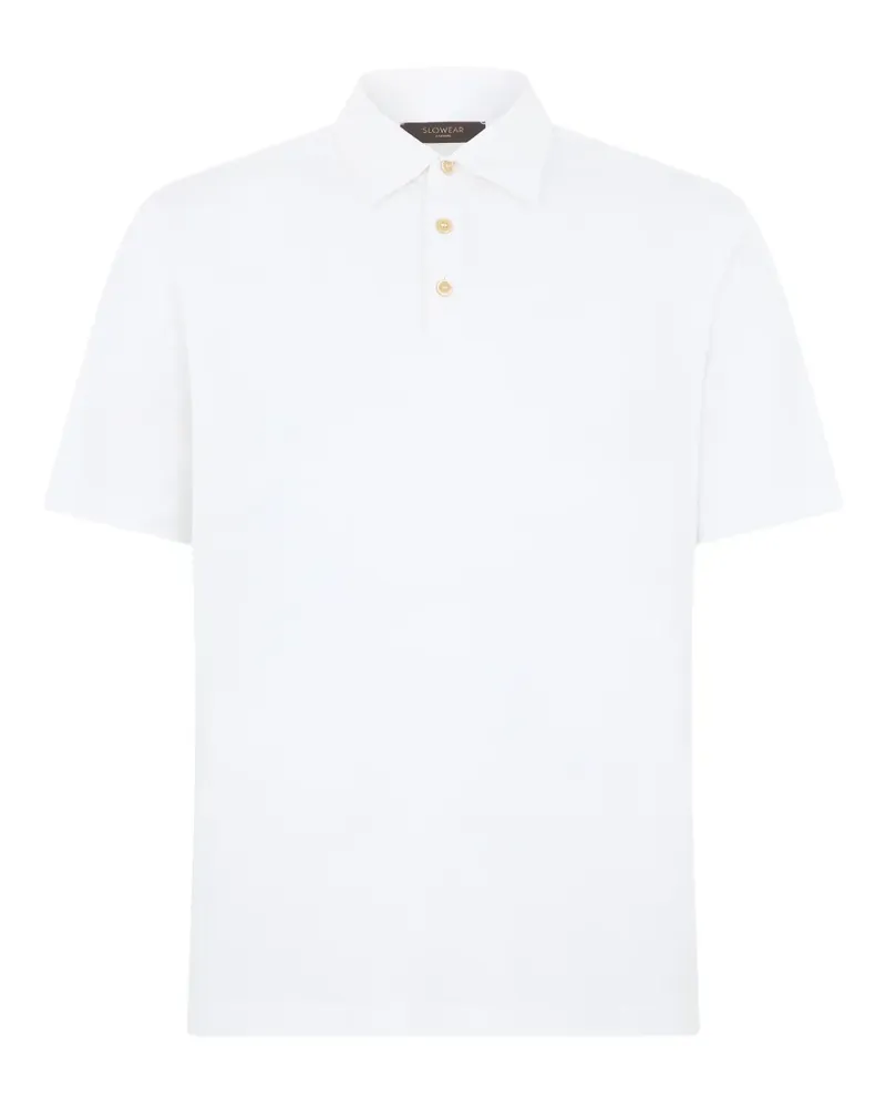 Slowear cotton polo shirt - Weiß Weiß