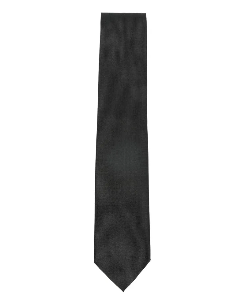 Tom Ford textured-finish tie - Schwarz Schwarz