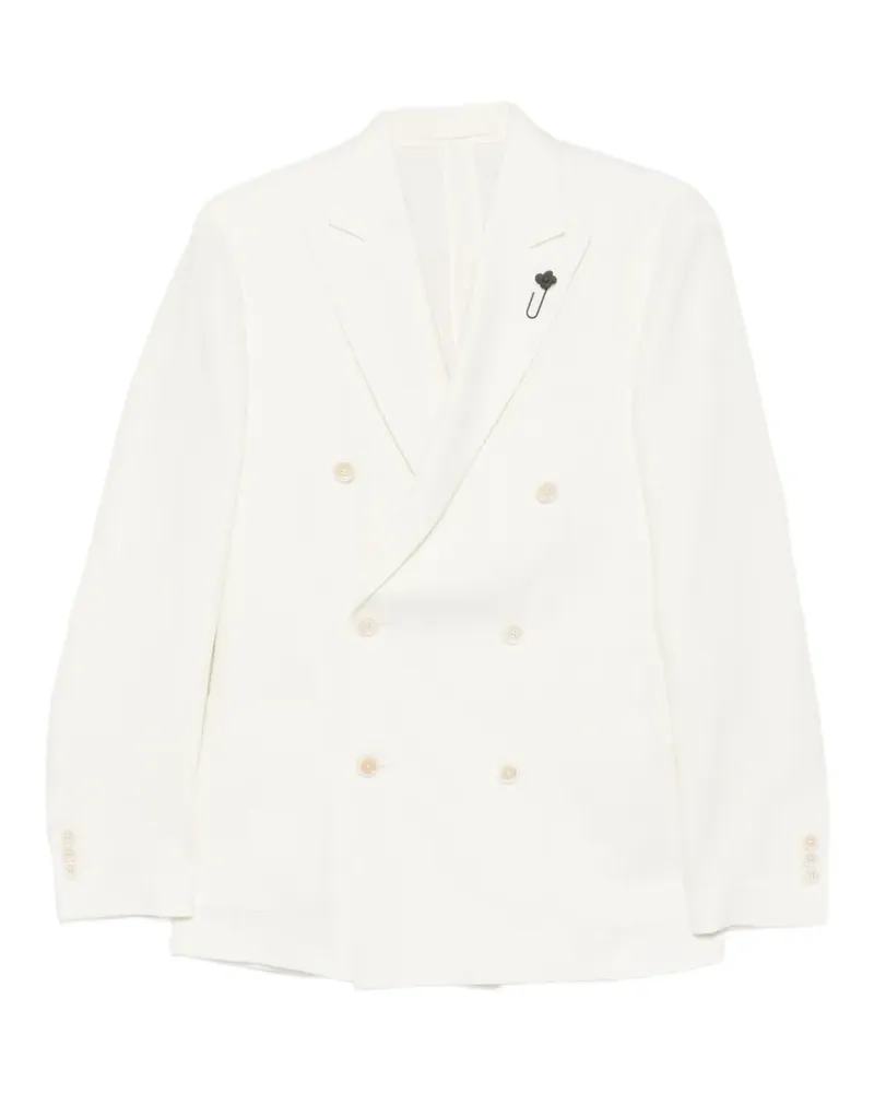 LARDINI double-breasted blazer - Nude Nude