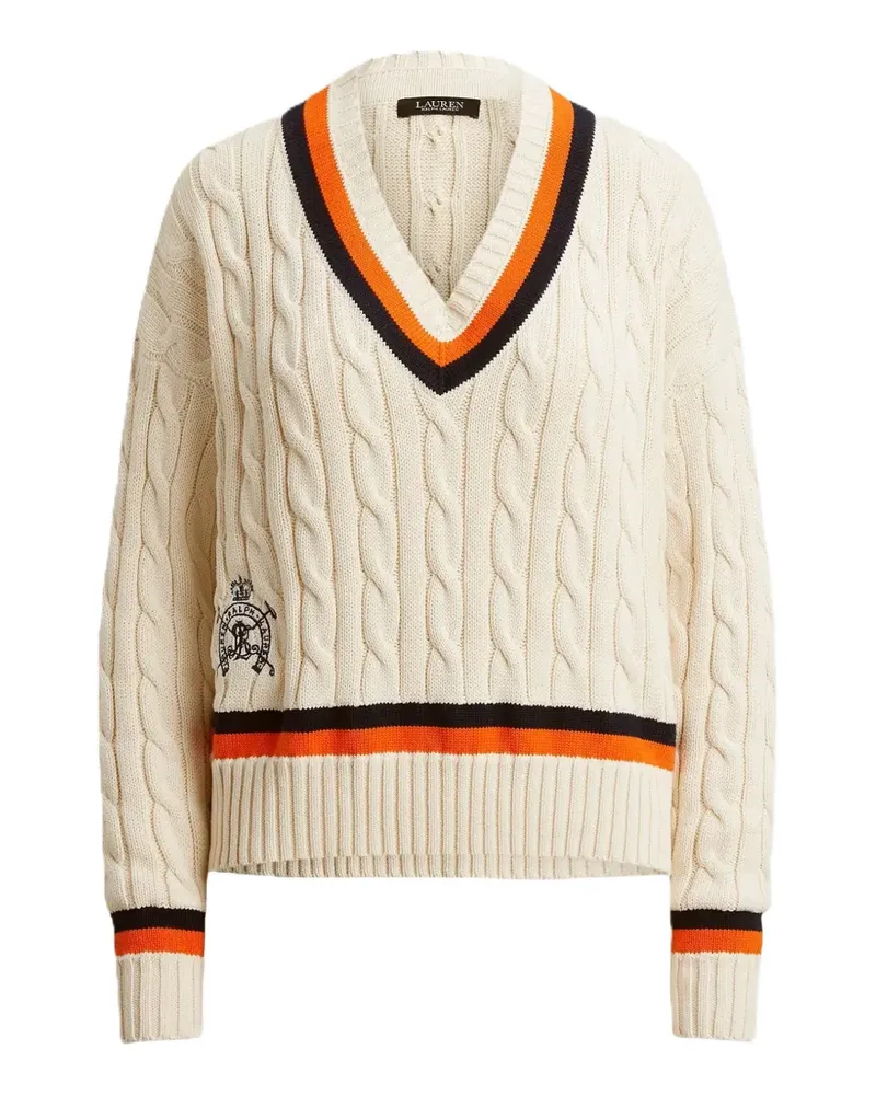 Ralph Lauren Pullover mit V-Ausschnitt - Nude Nude