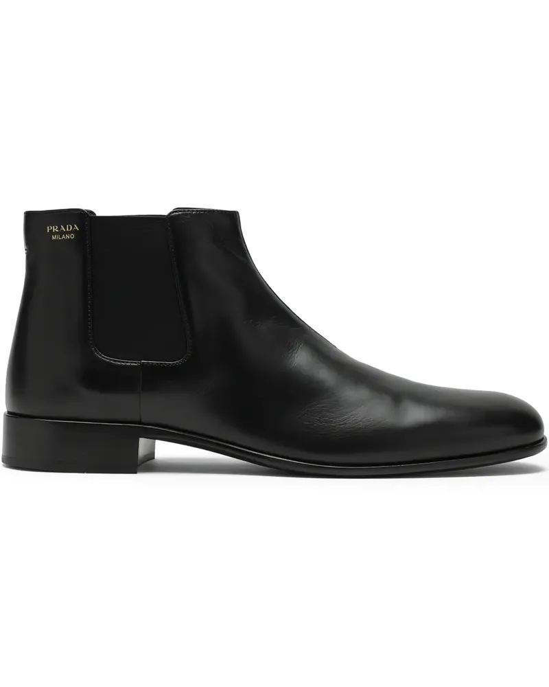 Prada pull-tab chelsea boots - Schwarz Schwarz