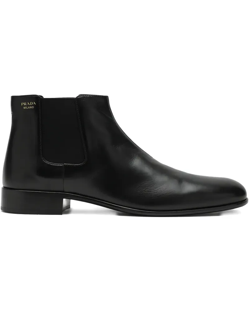 Prada pull-tab chelsea boots - Schwarz Schwarz