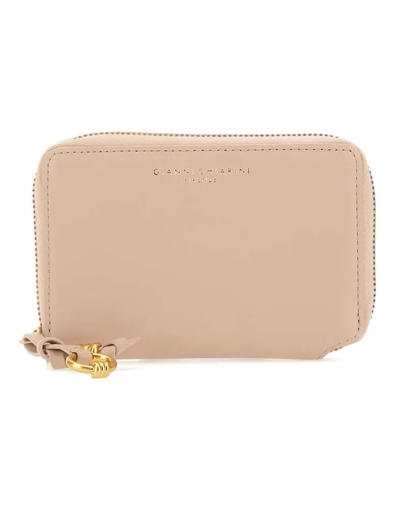 Gianni Chiarini zipped leather wallet - Nude Nude