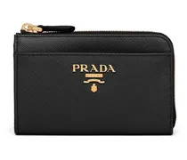 Portemonnaie aus Leder - Schwarz