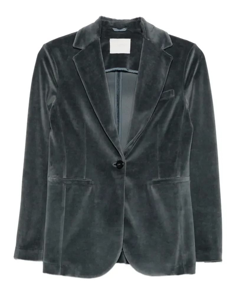 CIRCOLO 1901 velvet single-breasted jacket - Grau Grau