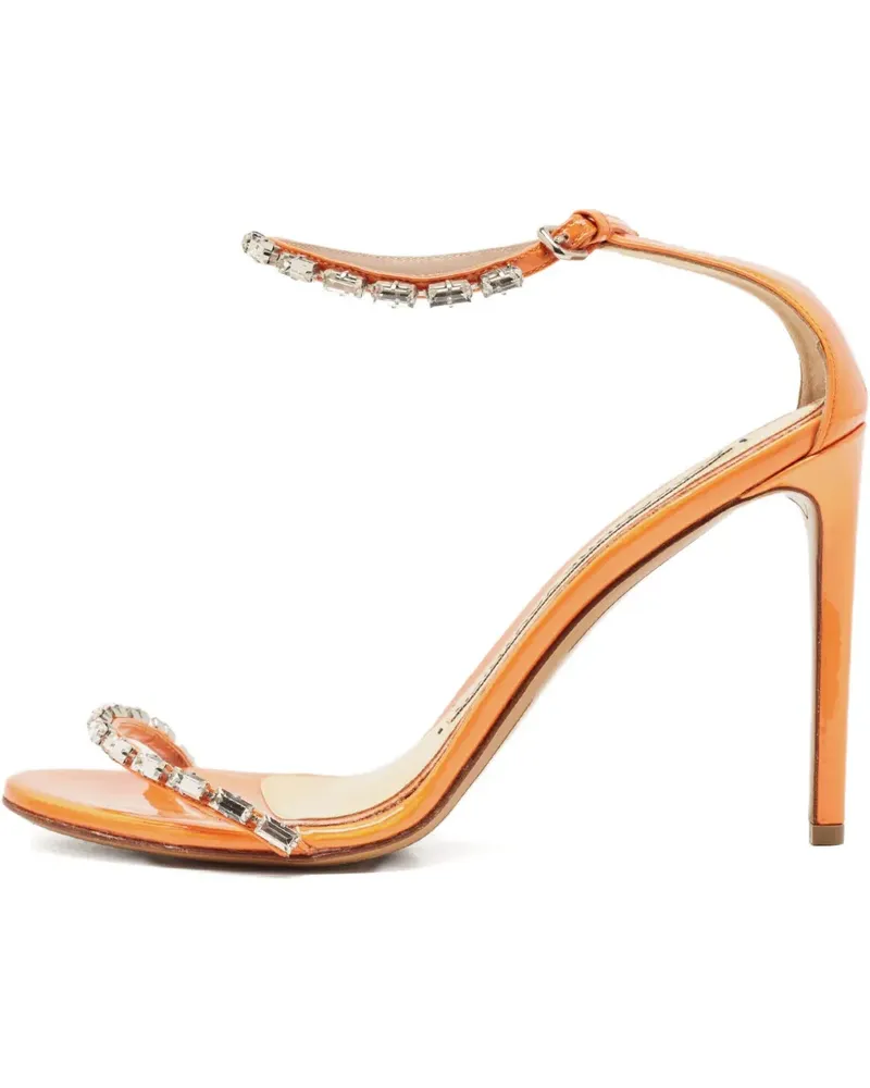 Alexandre Vauthier Sandalen mit Kristallen 100mm - Orange Orange