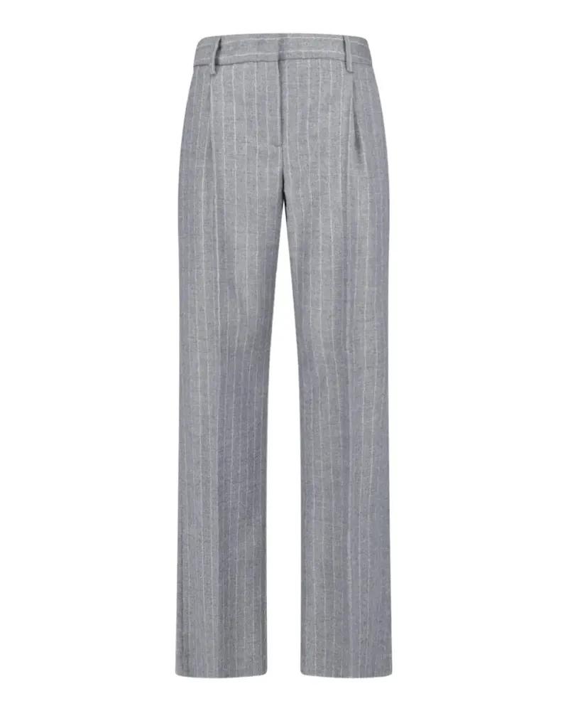LARDINI Gerade Hose mit Nadelstreifen - Grau Grau