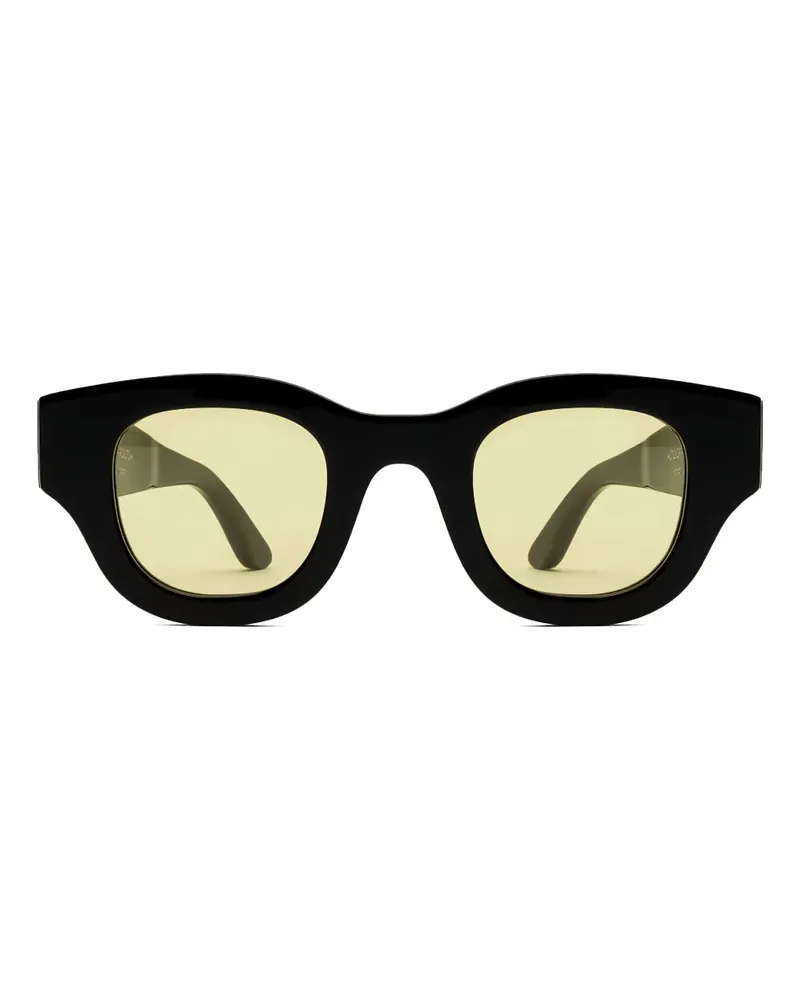 Thierry Lasry Eckige Autocracy 101 Sonnenbrille - Schwarz Schwarz