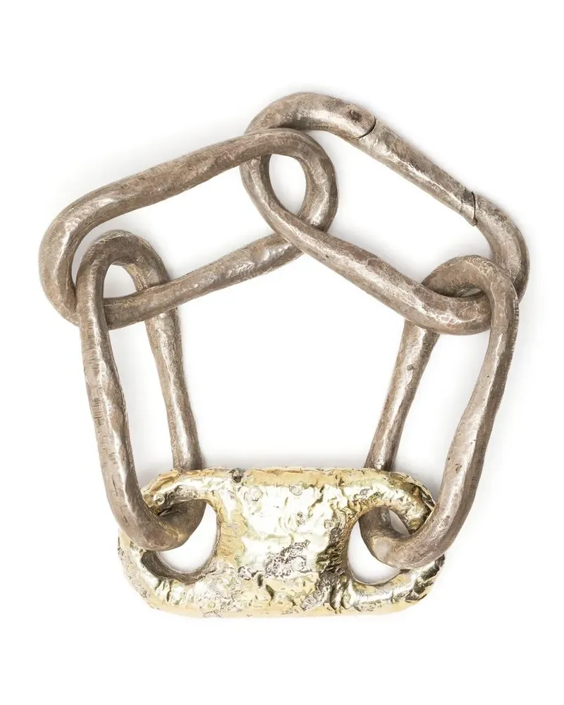 Parts Of Four Roman Large Link Armband - Silber Silber