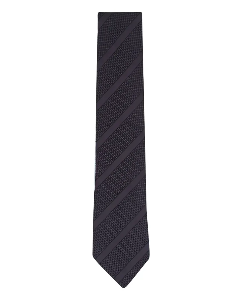 Tom Ford textured striped tie - Violett Violett