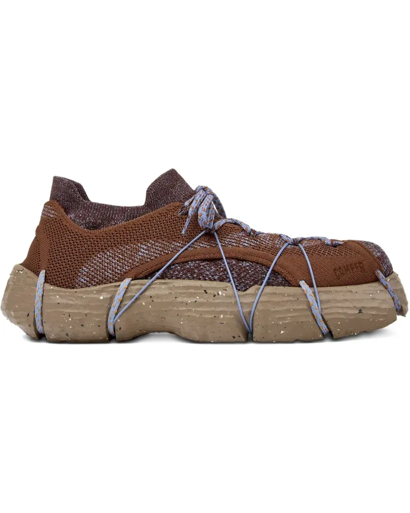 Camper Gestrickte Roku Sneakers mit Kordeldetail - Braun Braun