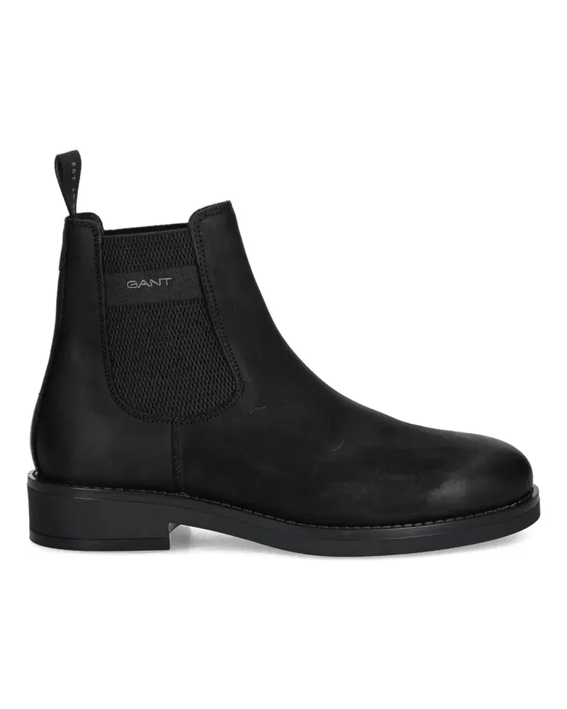 Gant logo-detail chelsea boots - Schwarz Schwarz