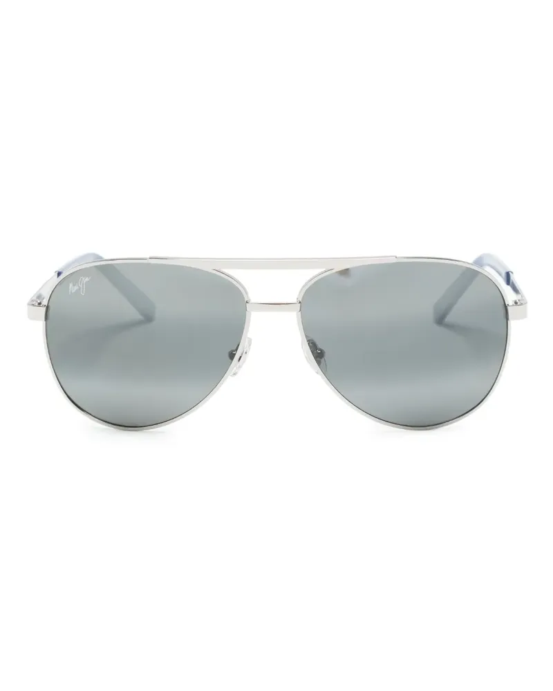 Maui Jim Seacliff Pilotenbrille - Silber Silber