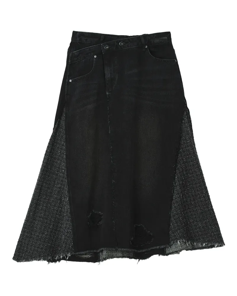 Musium Div. Rock im Distressed-Look - Schwarz Schwarz