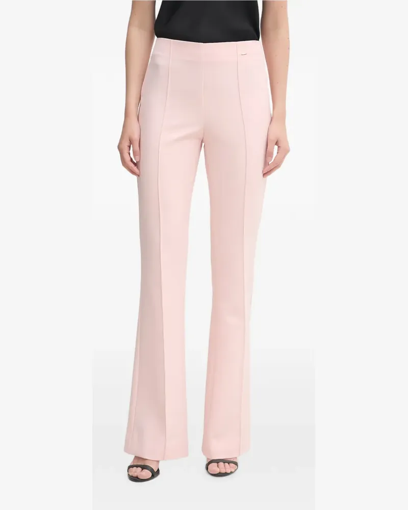 Gaudi pressed-crease flared trousers - Rosa Rosa