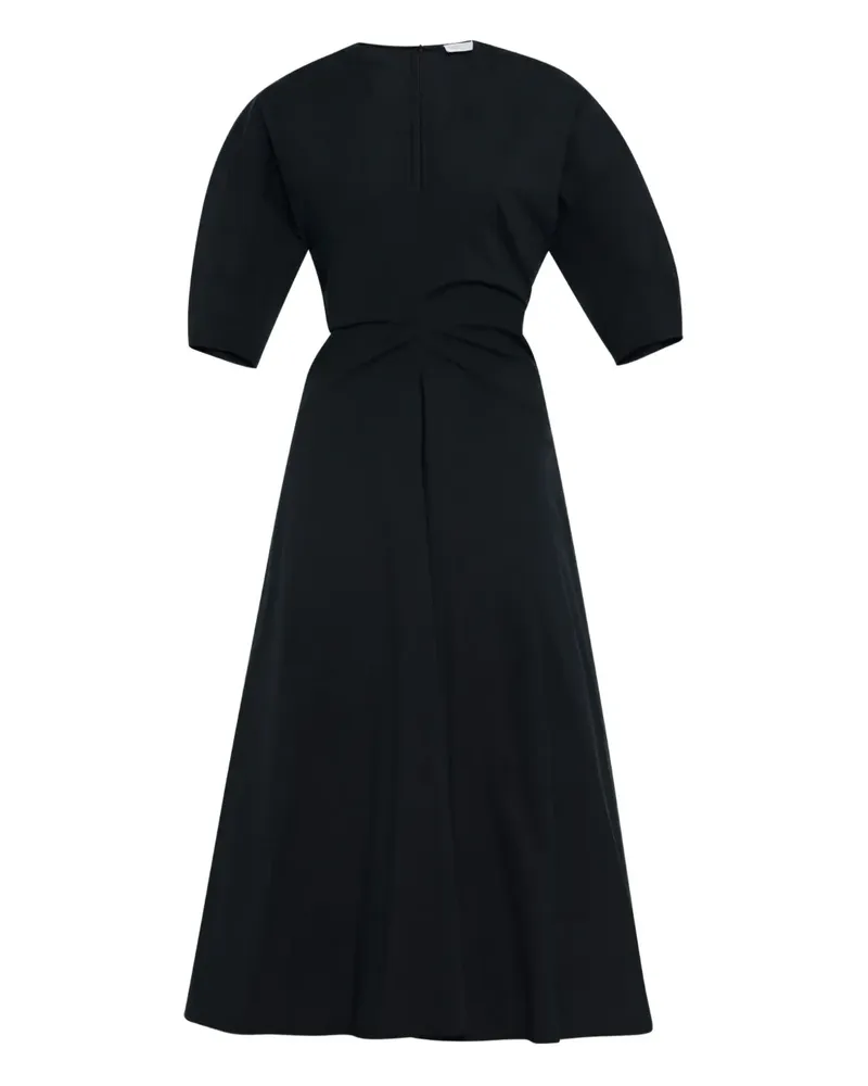 Rosetta Getty Gerafftes Midikleid - Schwarz Schwarz