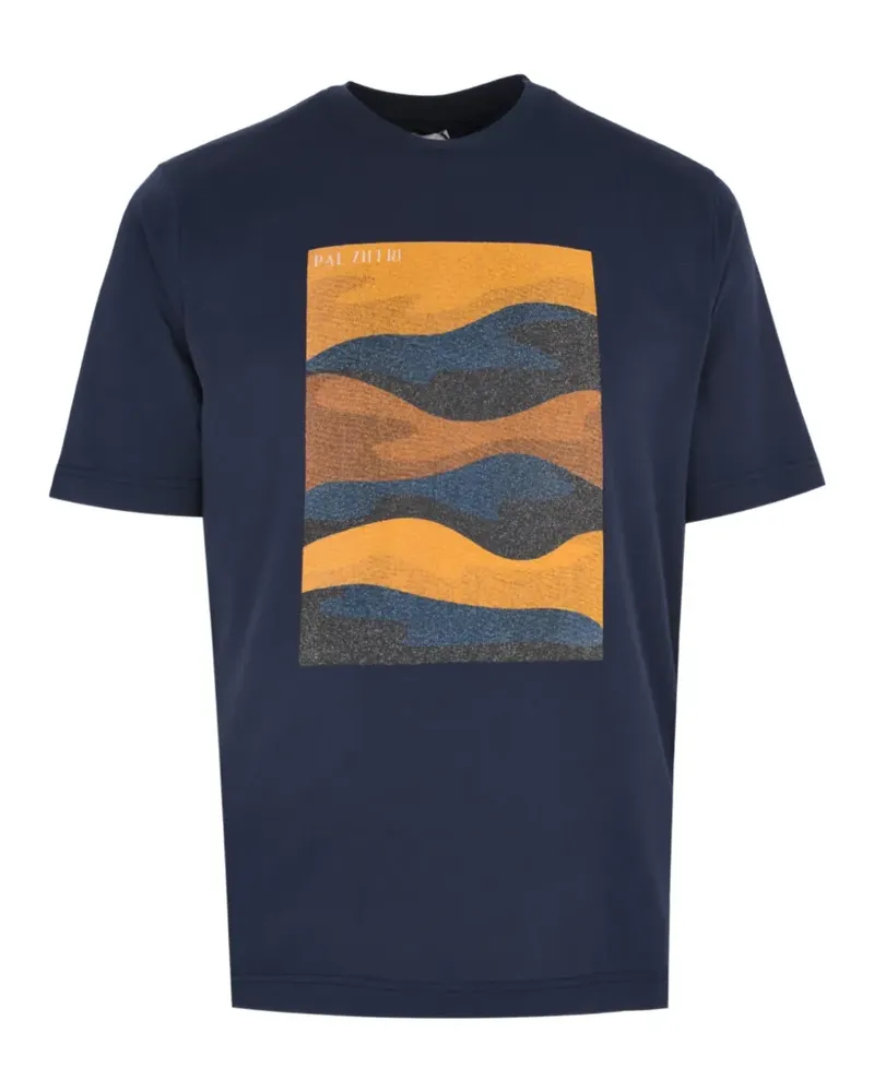 Pal Zileri graphic T-shirt - Blau Blau