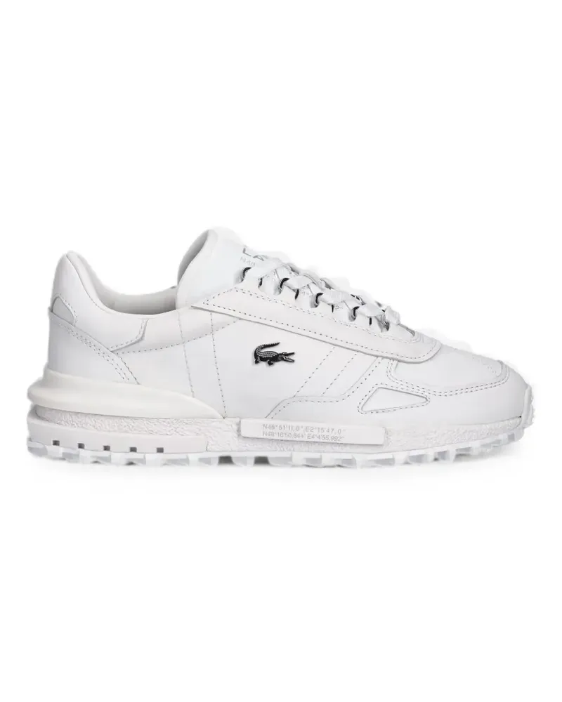 Lacoste Elite Active Sneakers mit Logo-Schild - Weiß Weiß