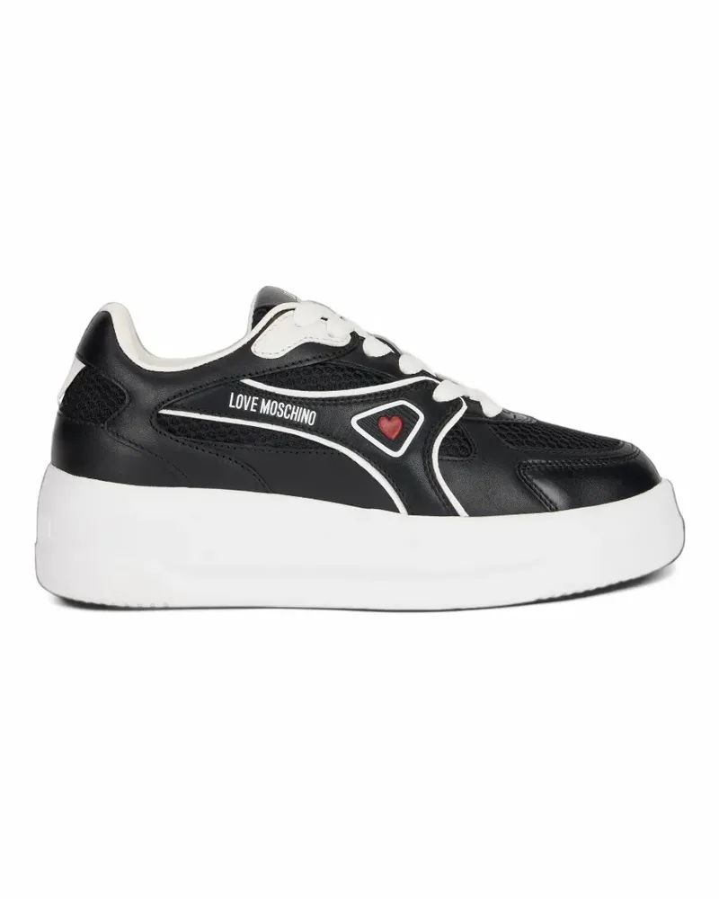 Moschino logo-print sneakers - Schwarz Schwarz