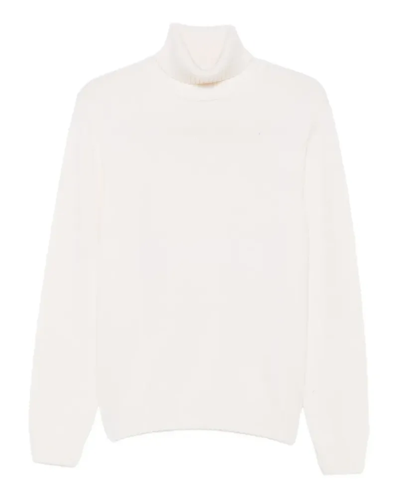 Heritage Rollkragenpullover mit geripptem Saum - Nude Nude
