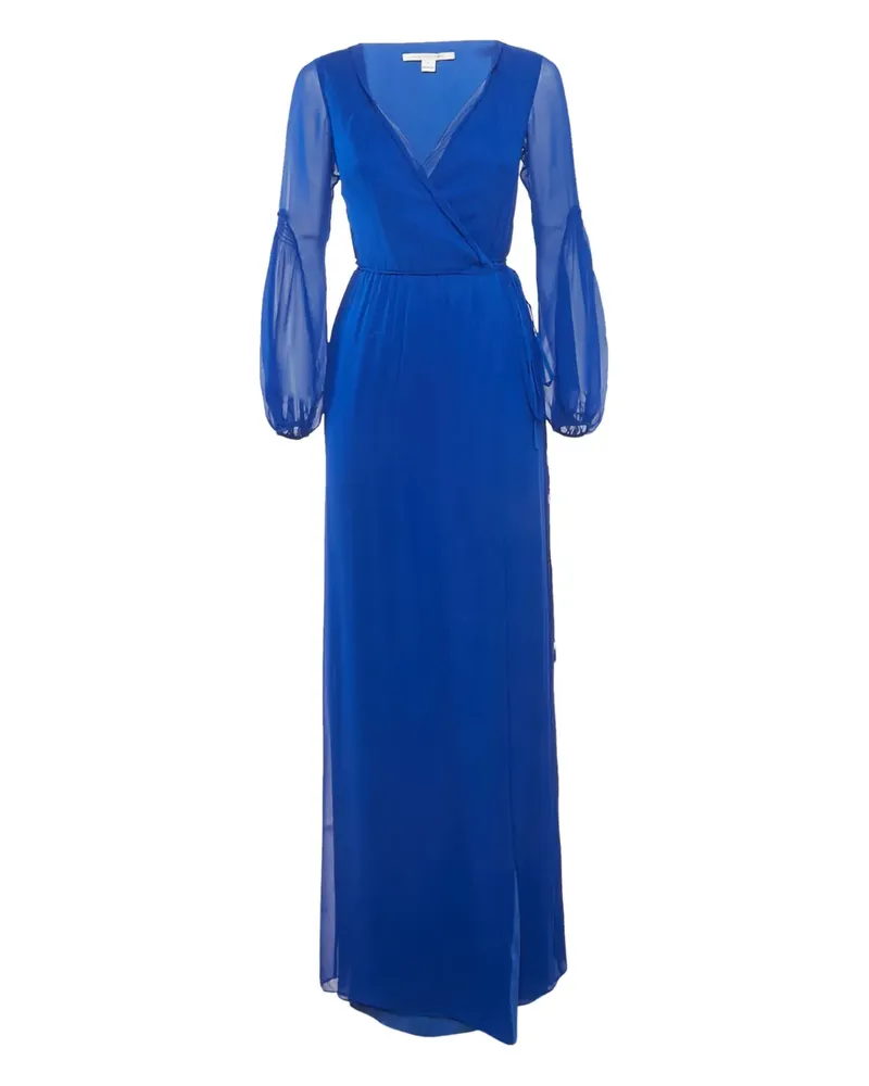 Diane von Furstenberg Maxikleid aus Seide - Blau Blau
