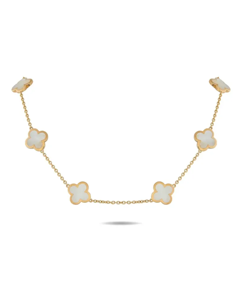 Van Cleef & Arpels 18K yellow gold Pure Alhambra mother-of-pearl necklace Gold
