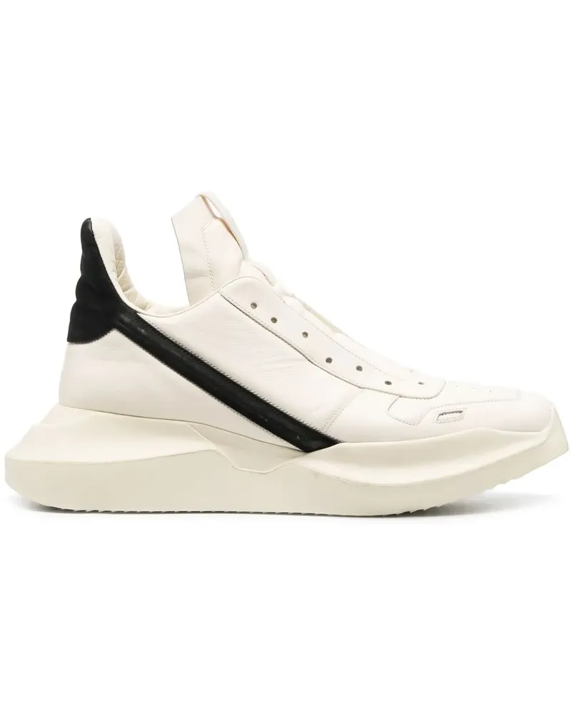 Rick Owens Geth Runner High-Top-Sneakers - Weiß Weiß