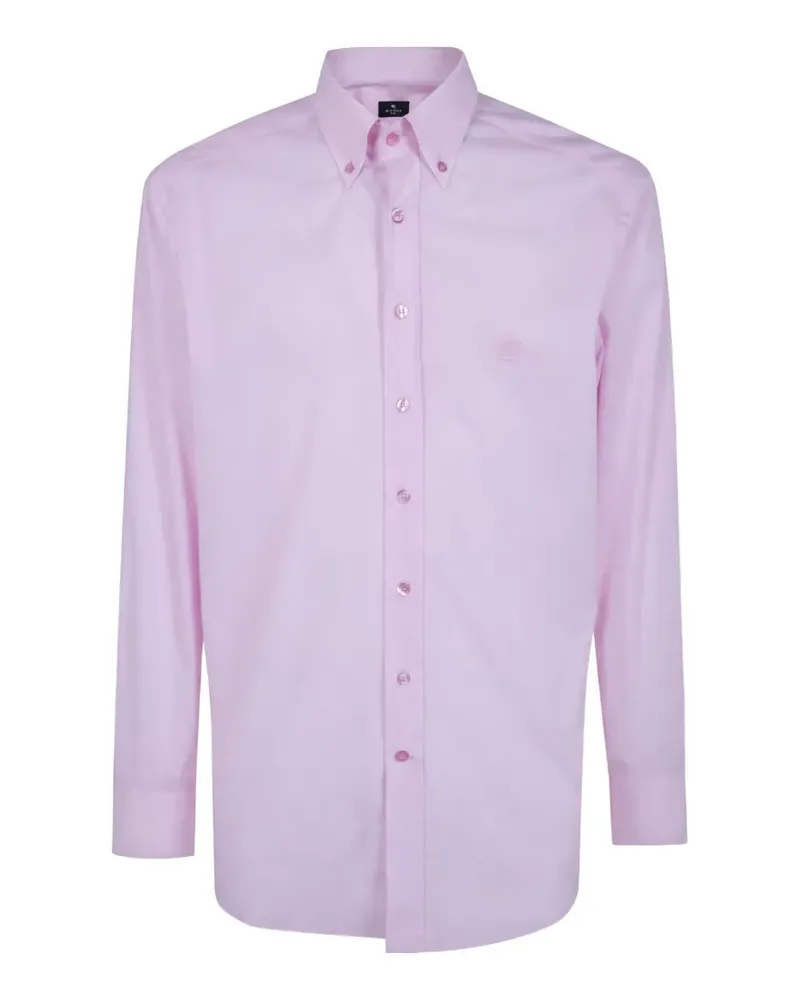 Etro Hemd mit Logo - Rosa Rosa