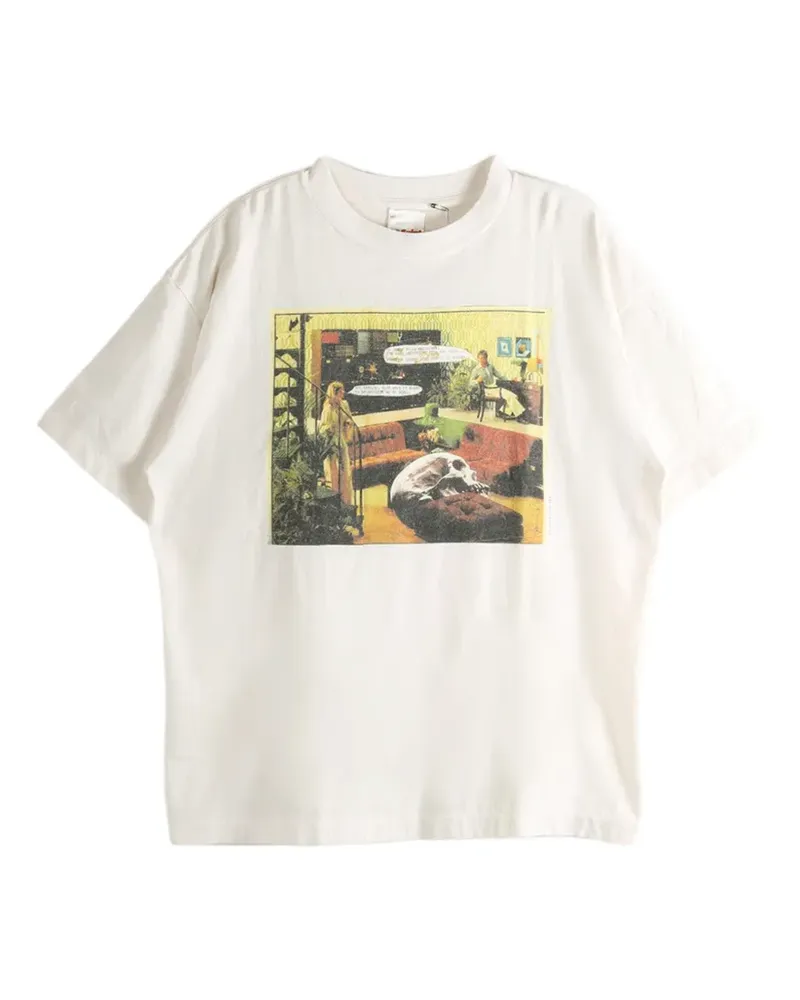 SAINT MXXXXXX graphic-print T-shirt - Nude Nude