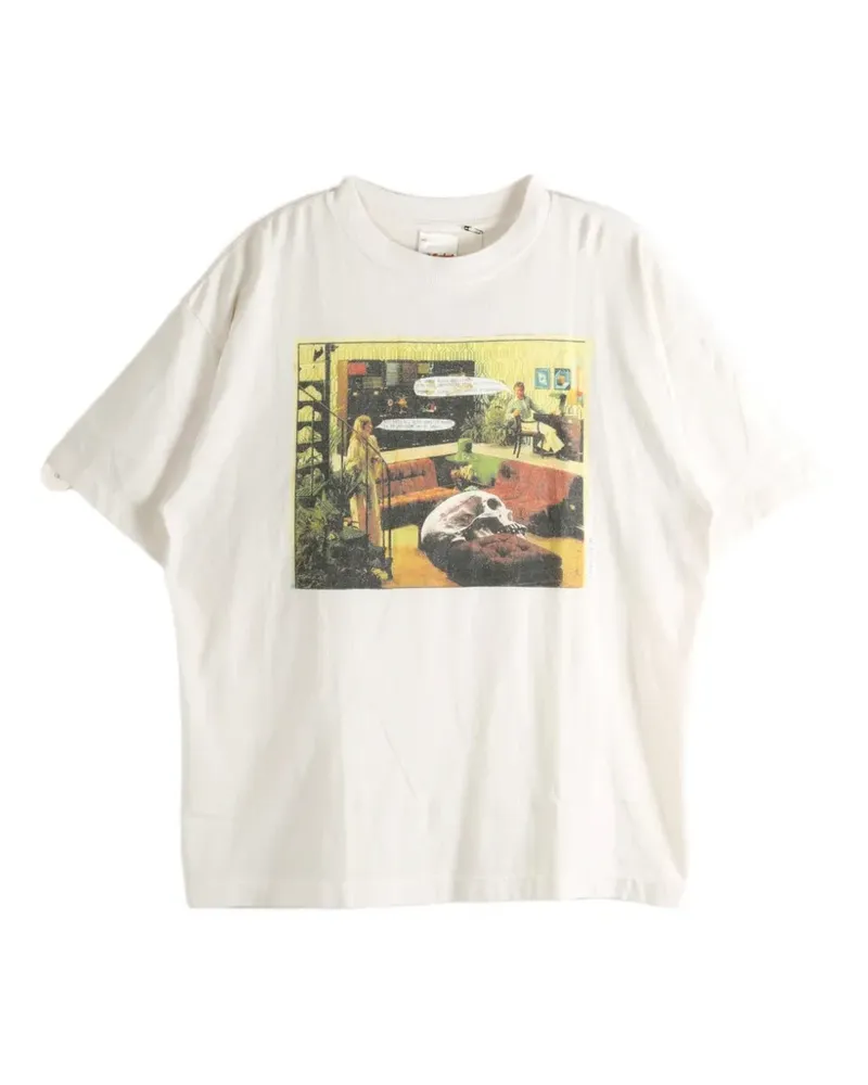 SAINT MXXXXXX graphic-print T-shirt - Nude Nude