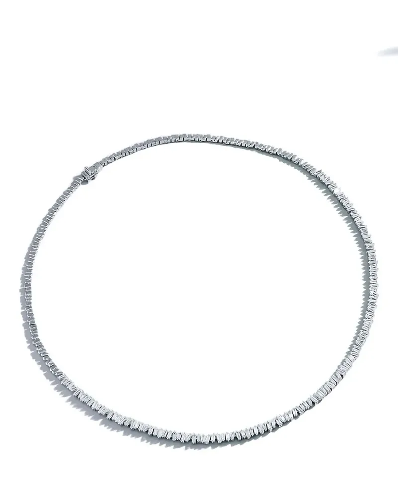 Suzanne Kalan 18K white gold diamond necklace - Silber Silber
