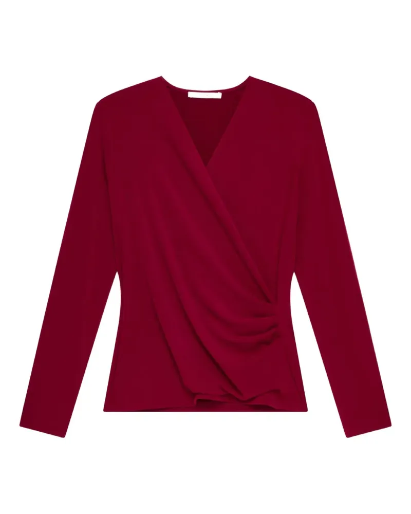Maliparmi Tecno draped wrap T-shirt - Rot Rot