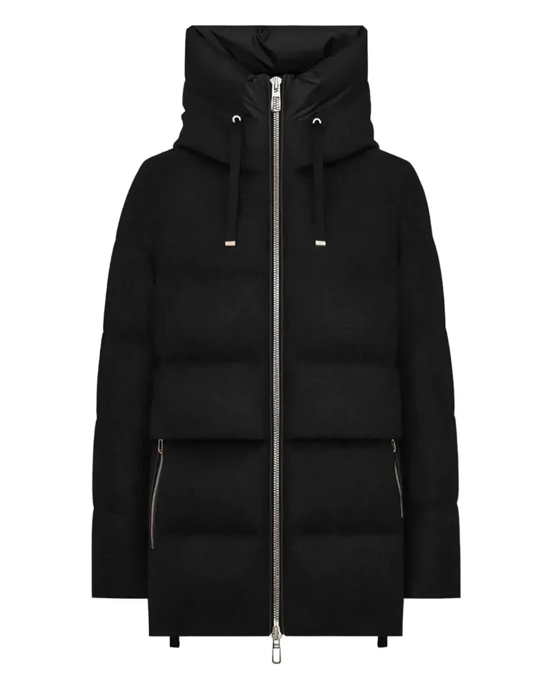 DUNO Keiko hooded zip puffer jacket - Schwarz Schwarz