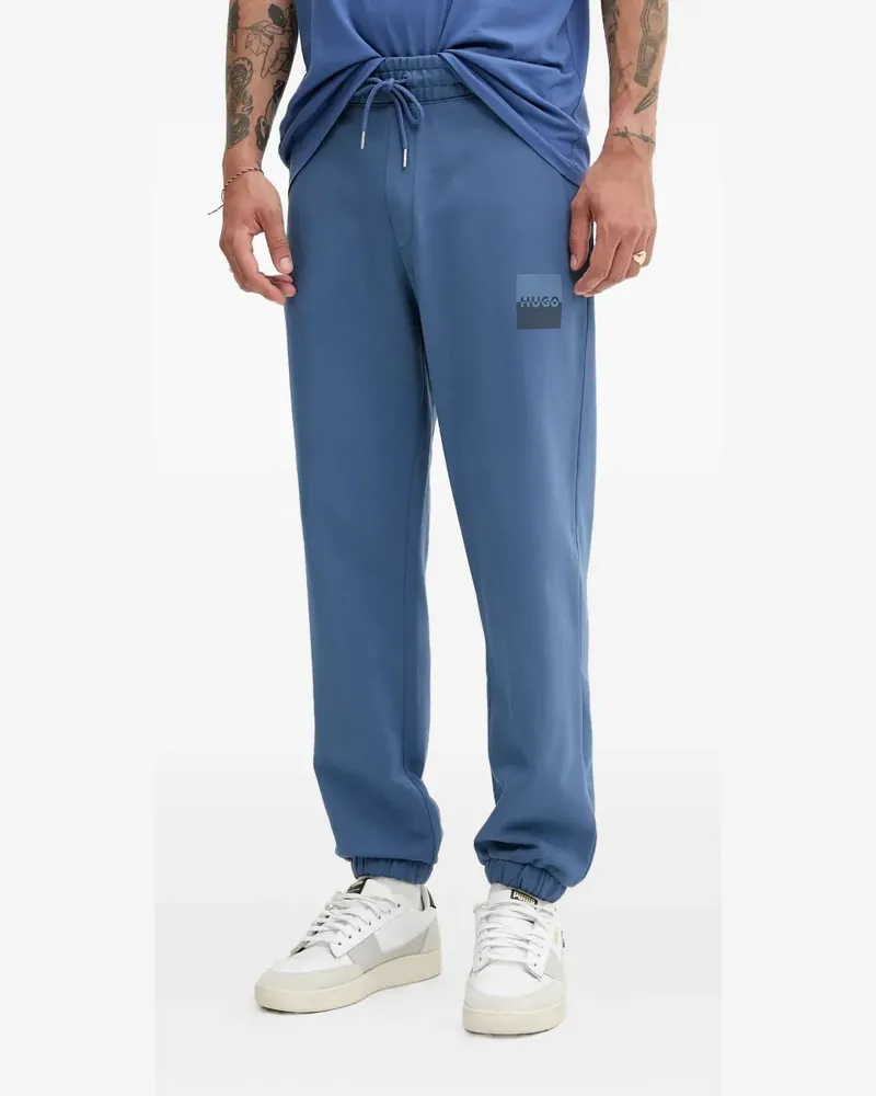 HUGO BOSS Jogginghose mit Logo-Patch - Blau Blau