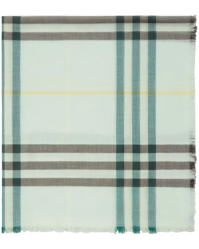 Burberry Karierter Schal - Grün Grün
