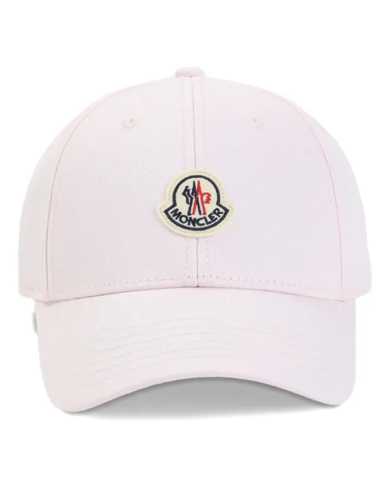 Moncler logo patch cap - Rosa Rosa