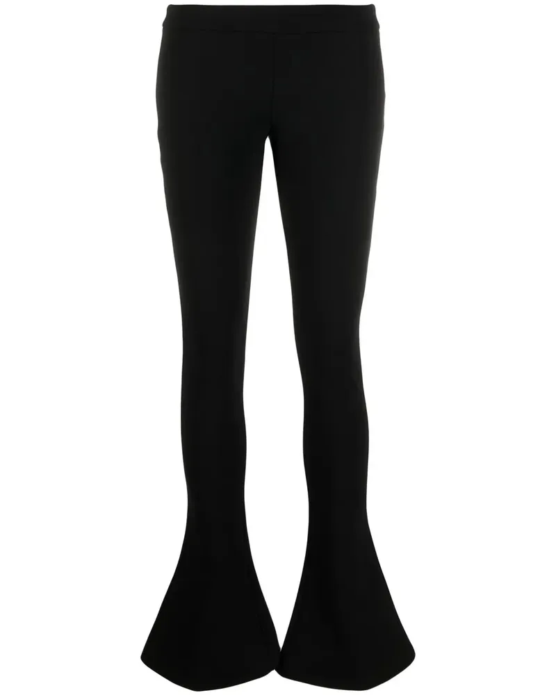 Balmain Tief sitzende Schlaghose - Schwarz Schwarz