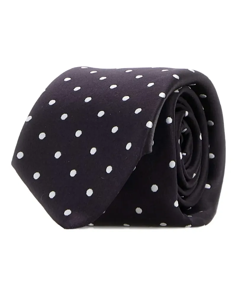 Tom Ford Seidenkrawatte mit Polka Dots - Violett Violett