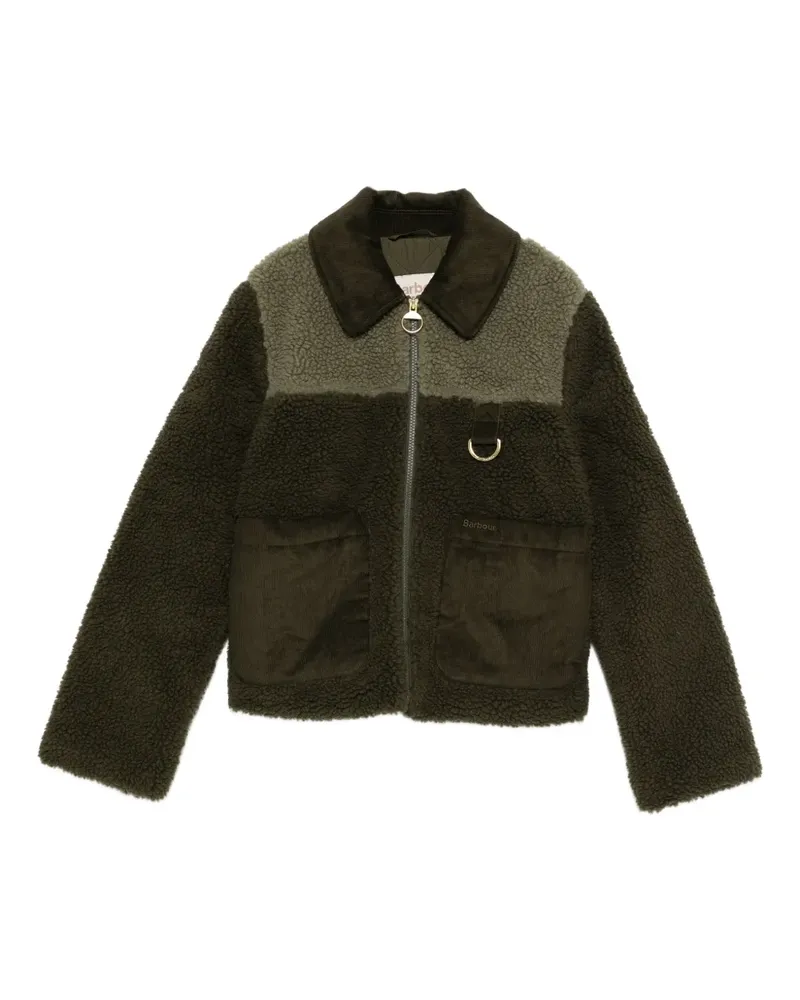 Barbour Jacke mit Teddy-Tasche - Grün Grün