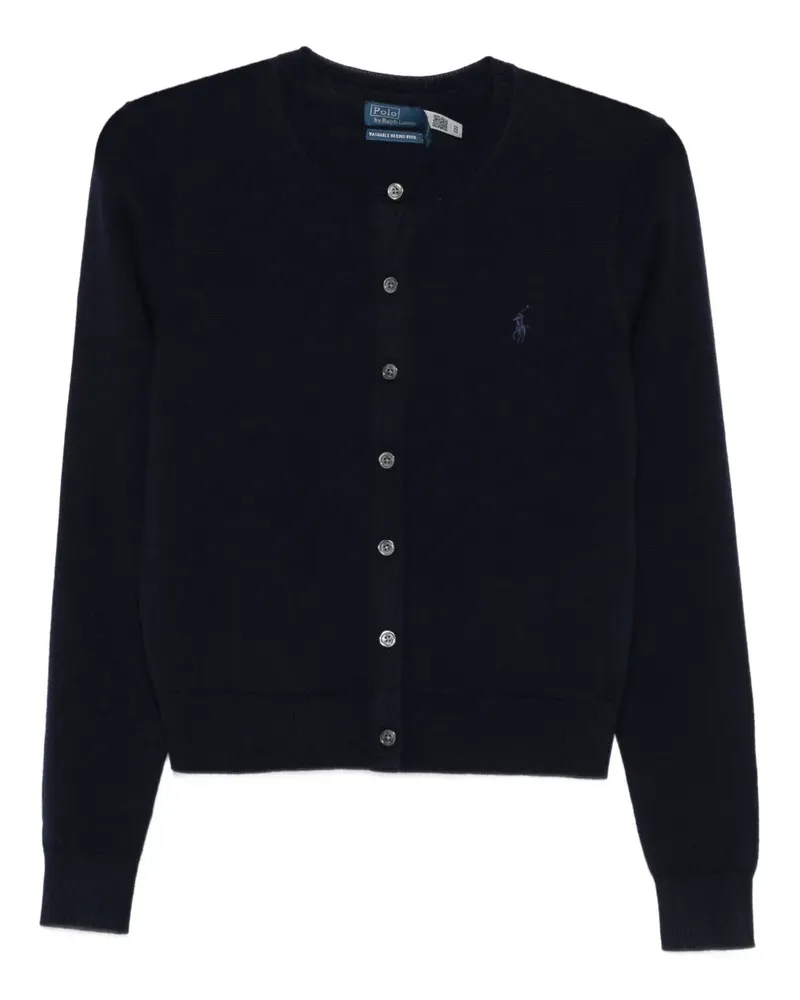 Ralph Lauren Geknöpfter Cardigan mit Logo-Stickerei - Blau Blau